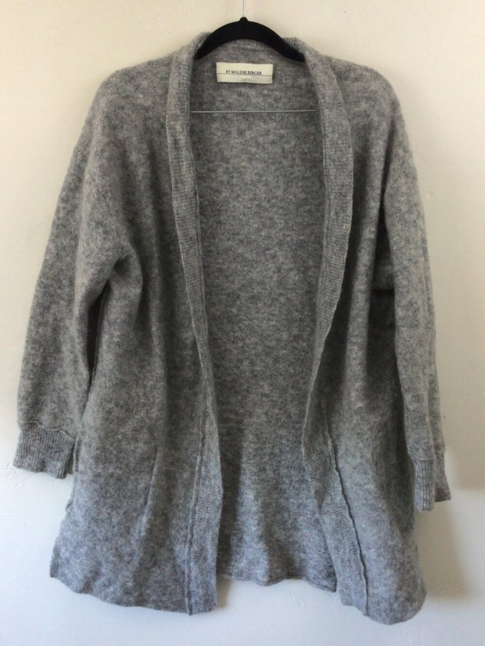 By Malene Birger Gray Wool & Kidmohair Blend Cardigan Sweater